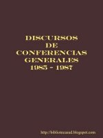 Discursos de Conferencias Generales 1985-1987